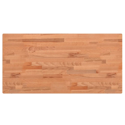 Vidaxl wastafelblad 80x40x1,5 cm massief beukenhout