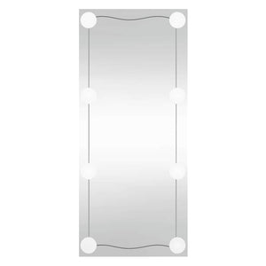Vidaxl wandspiegel met led's rechthoekig 30x80 cm glas