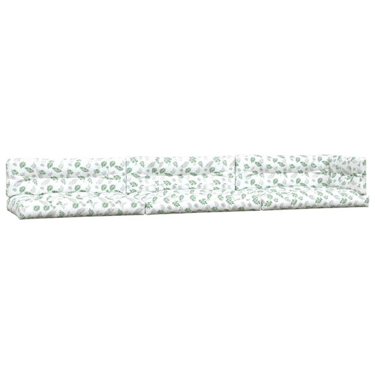 Vidaxl palletkussens 7 st bladpatroon stof
