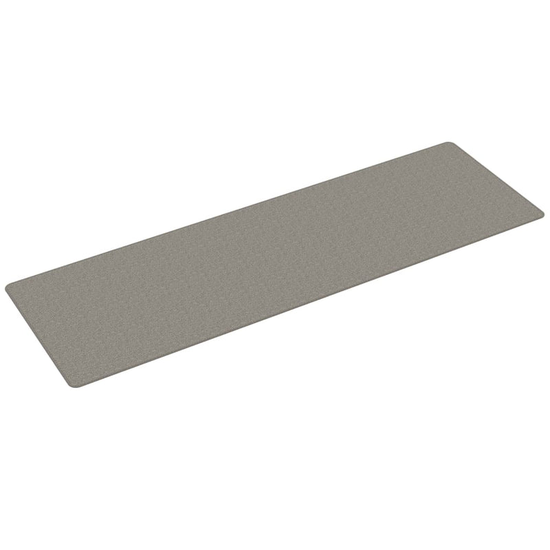 Afbeelding laden in galerijviewer, Vidaxl tapijtloper 80x250 cm sisal-look zilverkleurig
