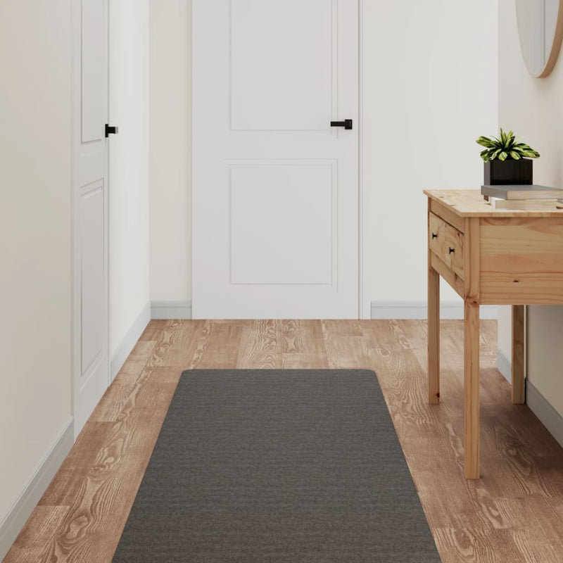 Afbeelding laden in galerijviewer, Vidaxl tapijtloper 60x180 cm antracietkleurig
