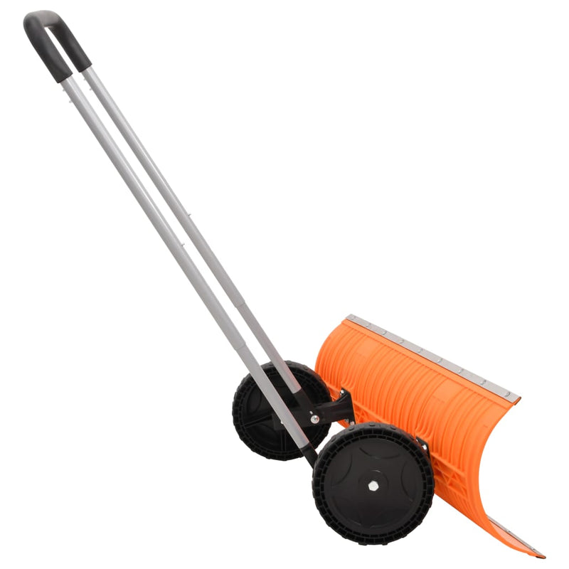 Afbeelding laden in galerijviewer, Vidaxl sneeuwschep met uitschuifbaar handvat 96 cm bladstaal oranje
