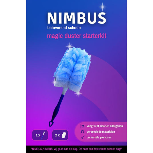 Nimbus magic duster starterkit handvat + 2 navullingen