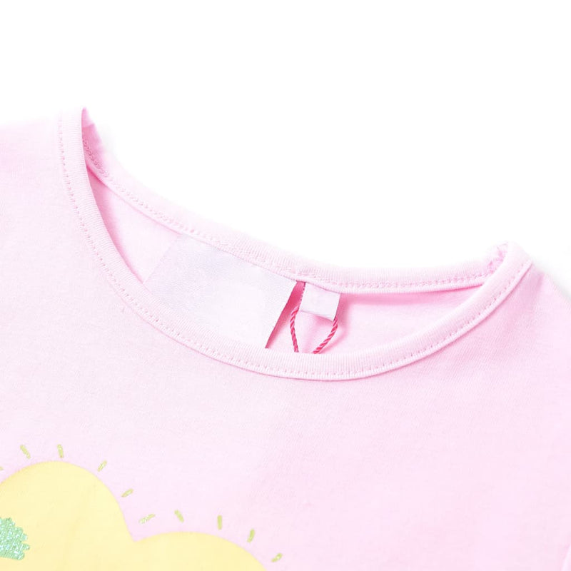 Afbeelding laden in galerijviewer, VidaXL Kindershirt 140 lichtroze
