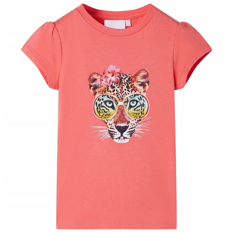 Afbeelding laden in galerijviewer, Vidaxl kindershirt 140 koraalkleurig
