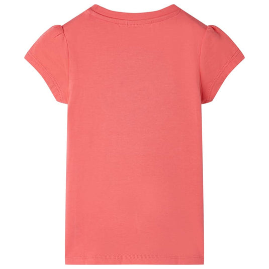 Vidaxl kindershirt 140 koraalkleurig