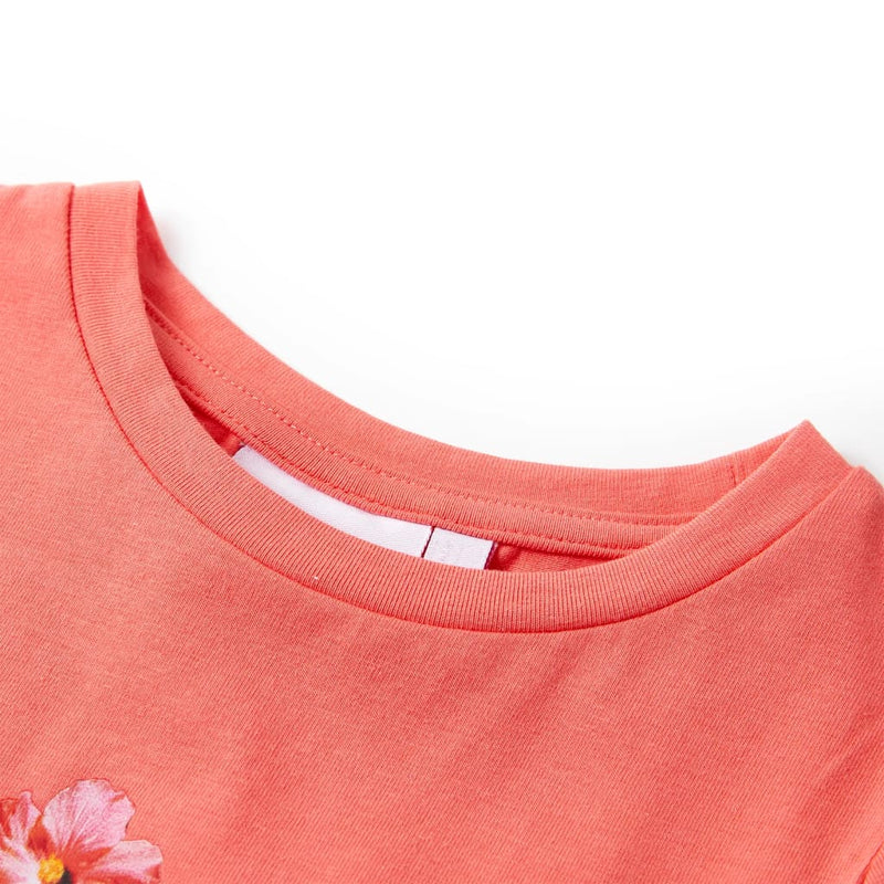 Afbeelding laden in galerijviewer, Vidaxl kindershirt 140 koraalkleurig
