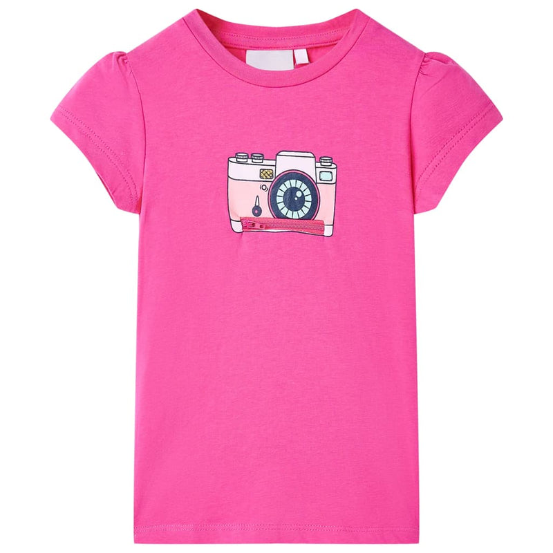Afbeelding laden in galerijviewer, VidaXL Kindershirt 92 donkerroze
