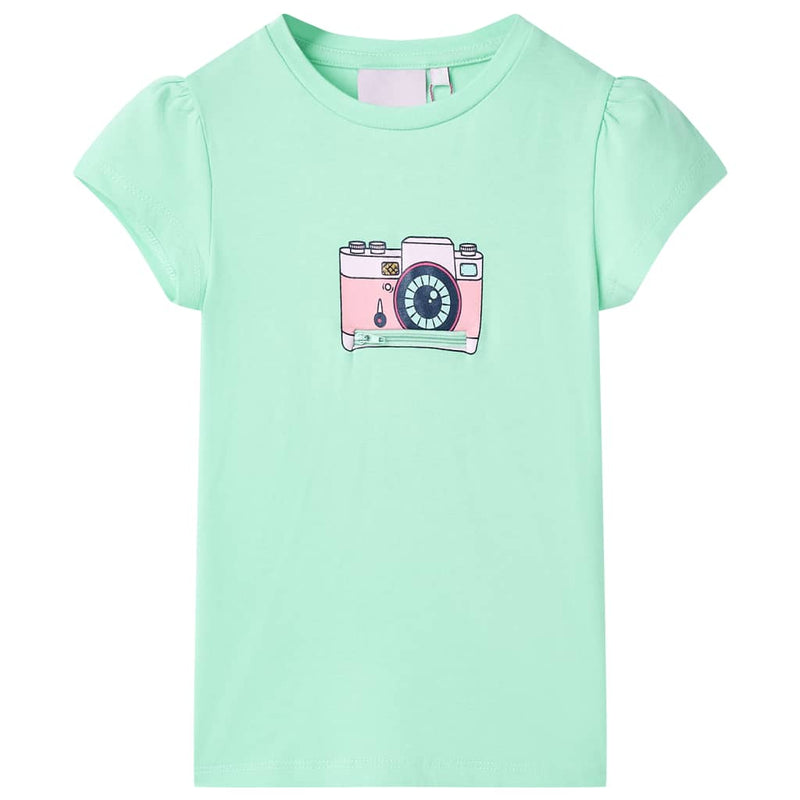 Afbeelding laden in galerijviewer, VidaXL Kindershirt 128 felgroen
