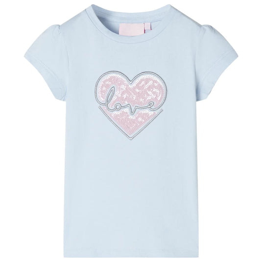 VidaXL Kindershirt 104 lichtblauw