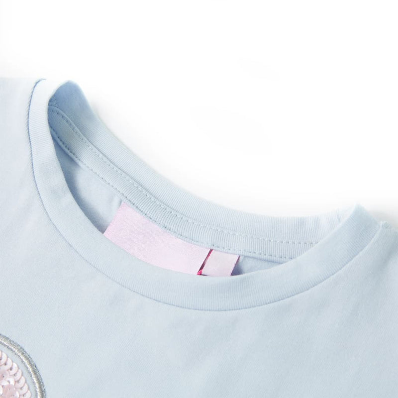 Afbeelding laden in galerijviewer, VidaXL Kindershirt 104 lichtblauw
