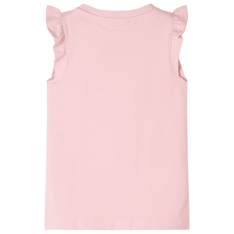 Afbeelding laden in galerijviewer, Vidaxl kindershirt met ruches aan de mouwen 104 lichtroze
