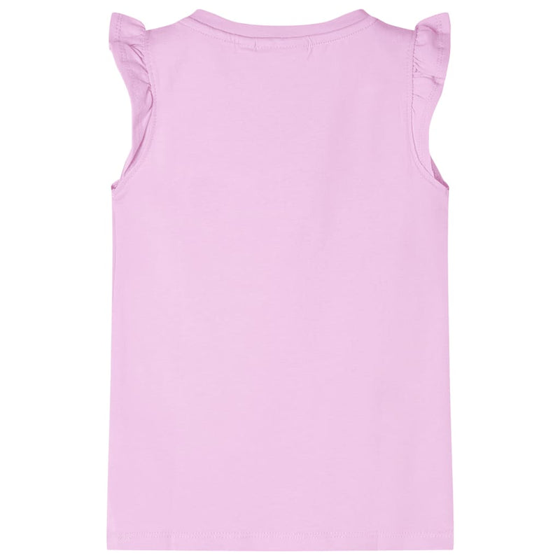 Afbeelding laden in galerijviewer, Vidaxl kindershirt met ruches aan de mouwen 128 lila
