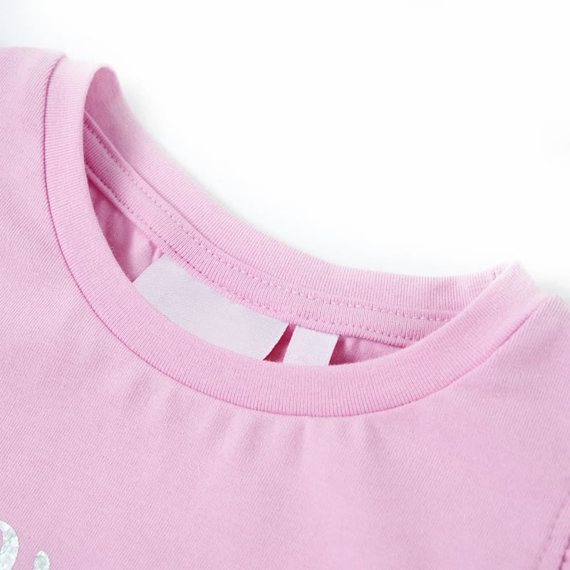Afbeelding laden in galerijviewer, Vidaxl kindershirt met ruches aan de mouwen 128 lila
