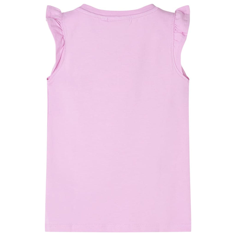 Afbeelding laden in galerijviewer, Vidaxl kindershirt met ruches aan de mouwen 140 lila
