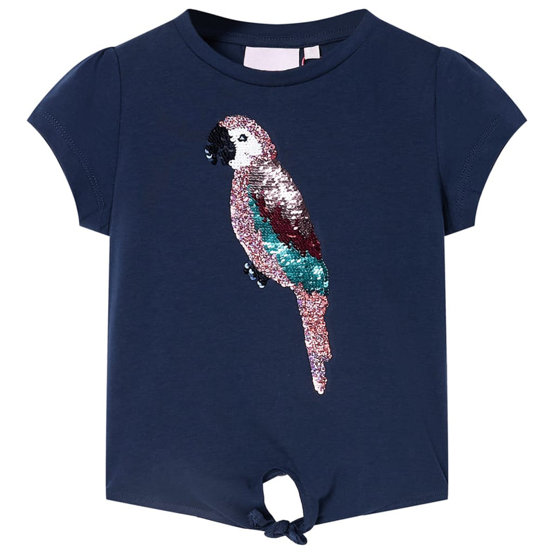 Afbeelding laden in galerijviewer, VidaXL Kindershirt 92 marineblauw
