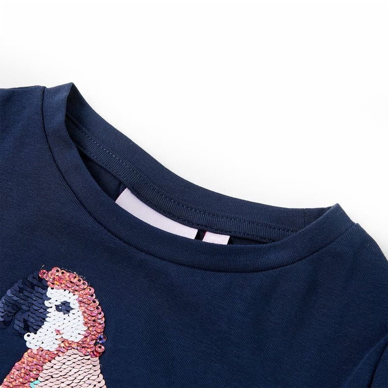 Afbeelding laden in galerijviewer, VidaXL Kindershirt 92 marineblauw
