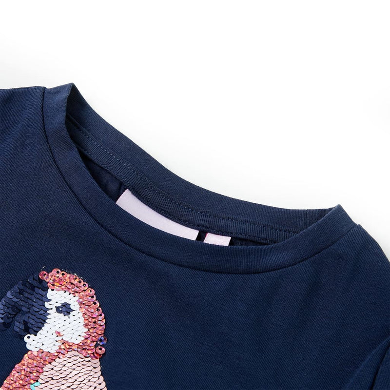 Afbeelding laden in galerijviewer, VidaXL Kindershirt 104 marineblauw
