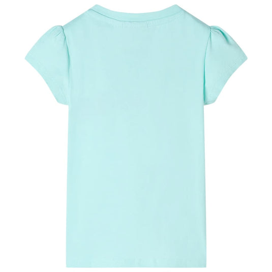 VidaXL Kindershirt 104 lichtzeeblauw