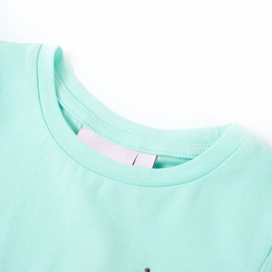 VidaXL Kindershirt 104 lichtzeeblauw