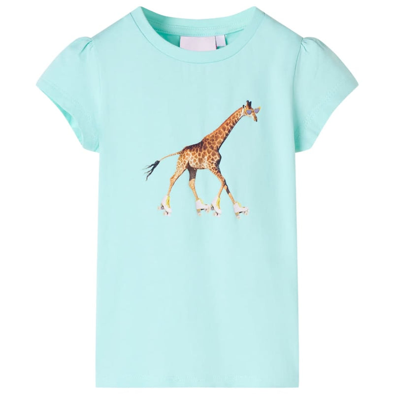 Afbeelding laden in galerijviewer, Vidaxl kindershirt 128 lichtzeeblauw

