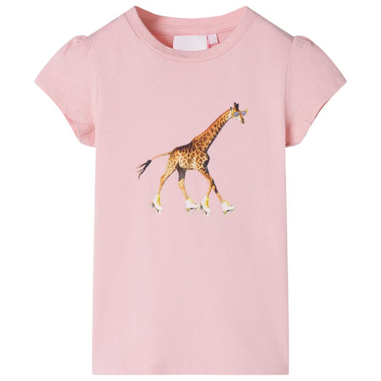 VidaXL Kindershirt 128 lichtroze