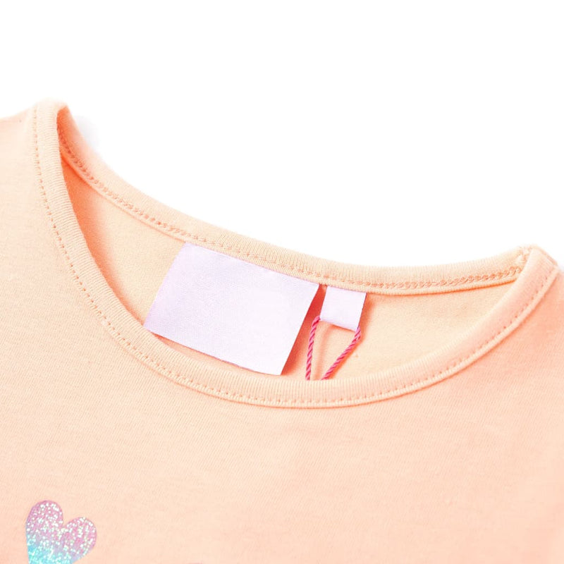 Afbeelding laden in galerijviewer, VidaXL Kindershirt 92 lichtoranje
