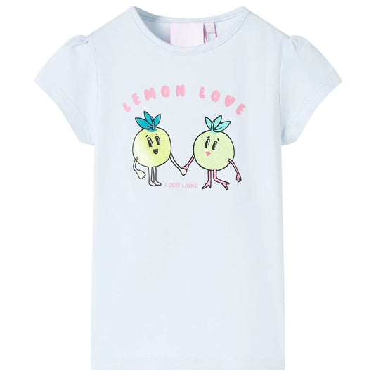 VidaXL Kindershirt 116 lichtblauw