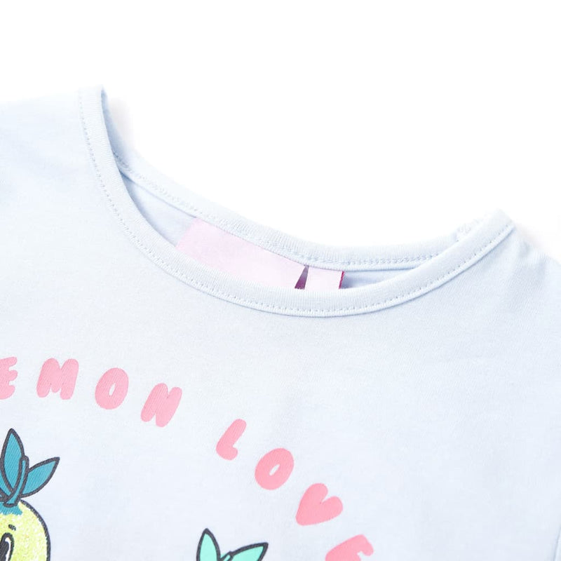 Afbeelding laden in galerijviewer, VidaXL Kindershirt 116 lichtblauw
