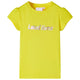 VidaXL Kindershirt met kapmouwen 128 felgeel