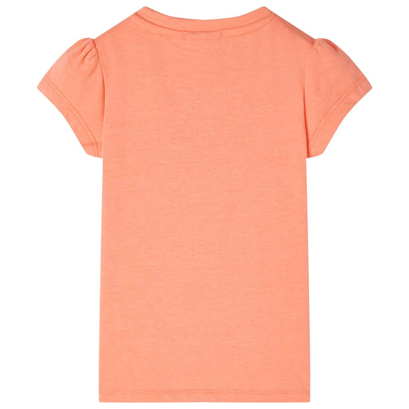 Afbeelding laden in galerijviewer, VidaXL Kindershirt met kapmouwen 92 neonoranje
