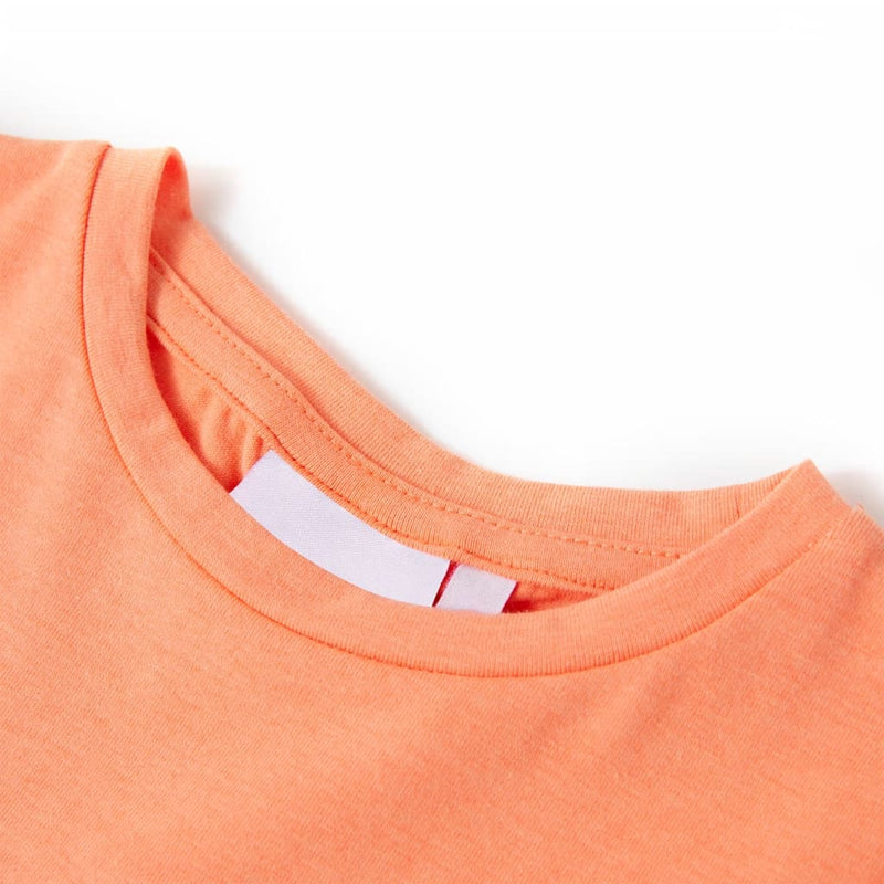 Afbeelding laden in galerijviewer, VidaXL Kindershirt met kapmouwen 140 neonoranje
