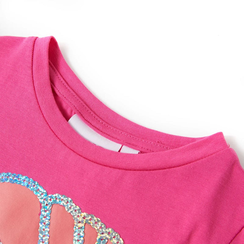 Afbeelding laden in galerijviewer, VidaXL Kindershirt 104 donkerroze
