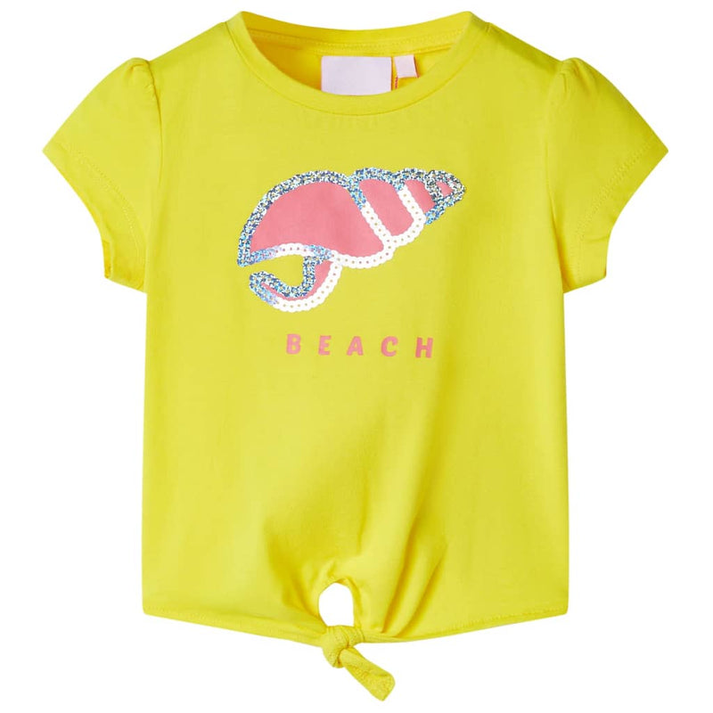 Afbeelding laden in galerijviewer, VidaXL Kindershirt 92 geel
