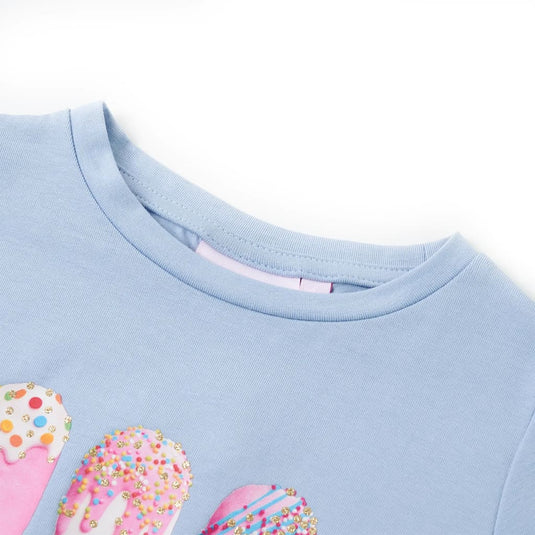 Vidaxl kindershirt 140 blauw