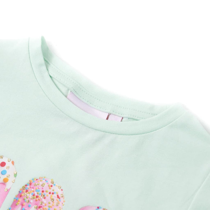 Afbeelding laden in galerijviewer, VidaXL Kindershirt 92 lichtmint
