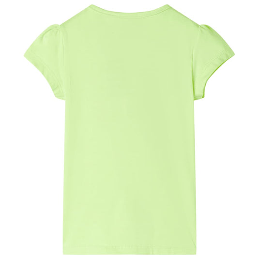 Vidaxl kindershirt 104 neongeel
