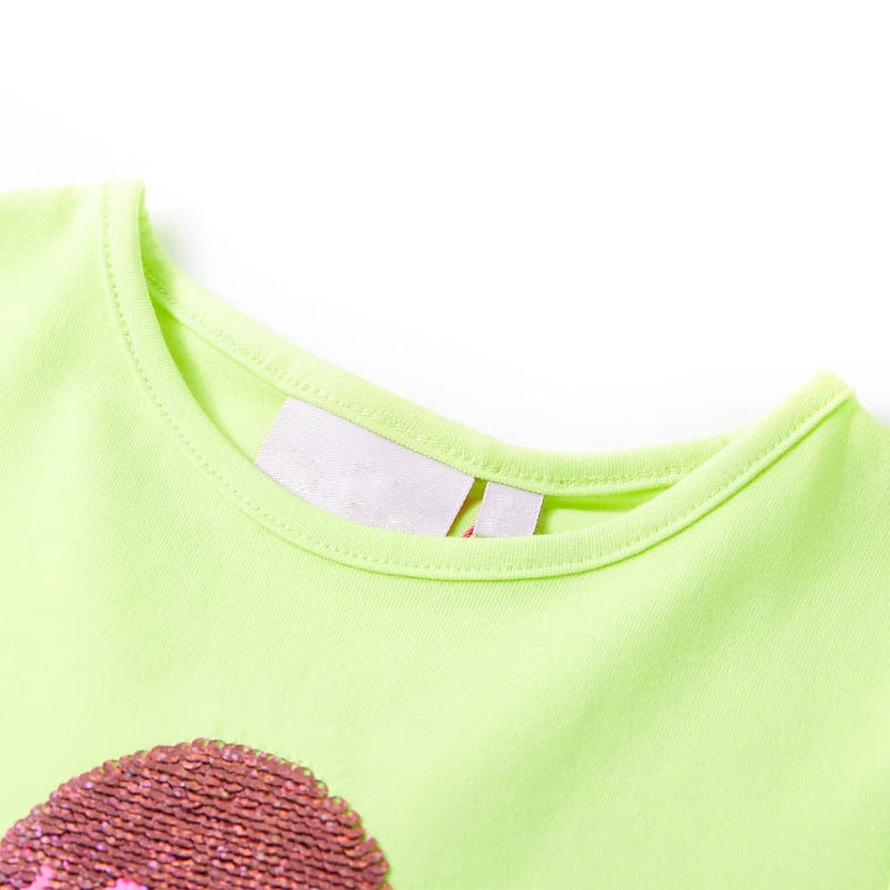 Afbeelding laden in galerijviewer, Vidaxl kindershirt 104 neongeel
