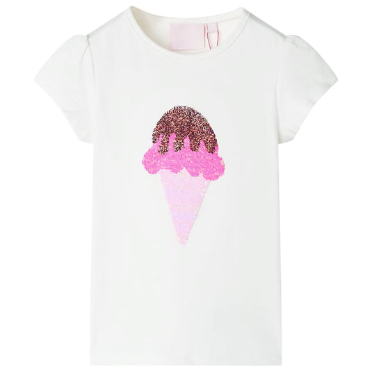 Vidaxl kindershirt 104 ecru