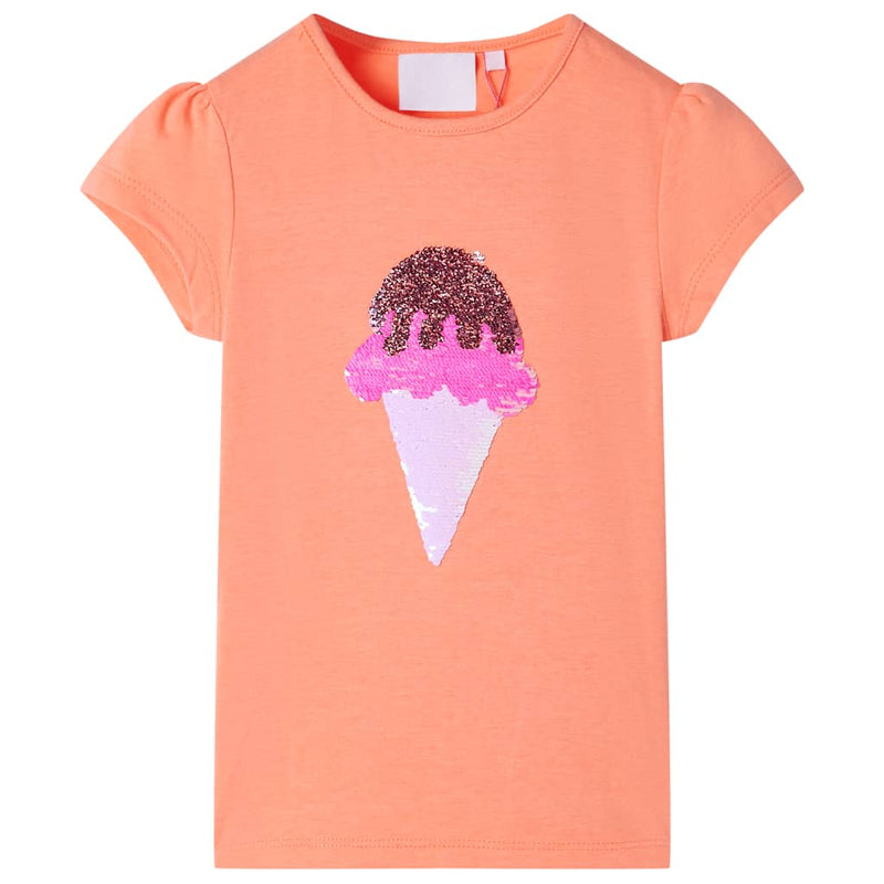 Afbeelding laden in galerijviewer, VidaXL Kindershirt 92 neonoranje
