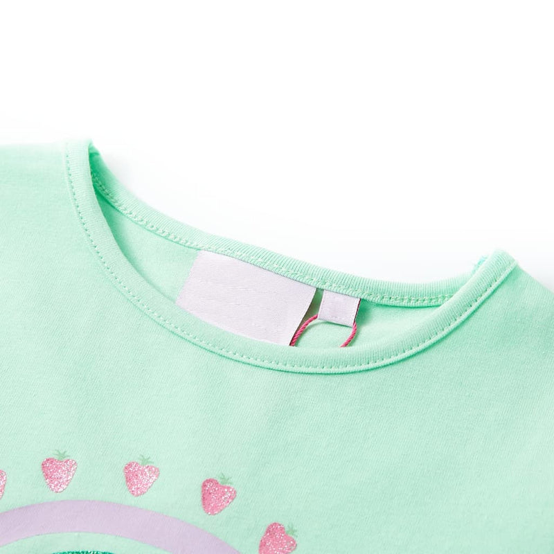 Afbeelding laden in galerijviewer, Vidaxl kindershirt 116 felgroen
