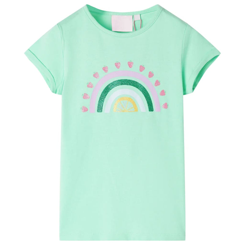 Afbeelding laden in galerijviewer, Vidaxl kindershirt 128 felgroen
