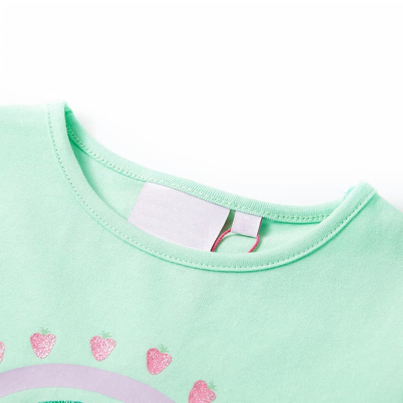 Afbeelding laden in galerijviewer, Vidaxl kindershirt 128 felgroen
