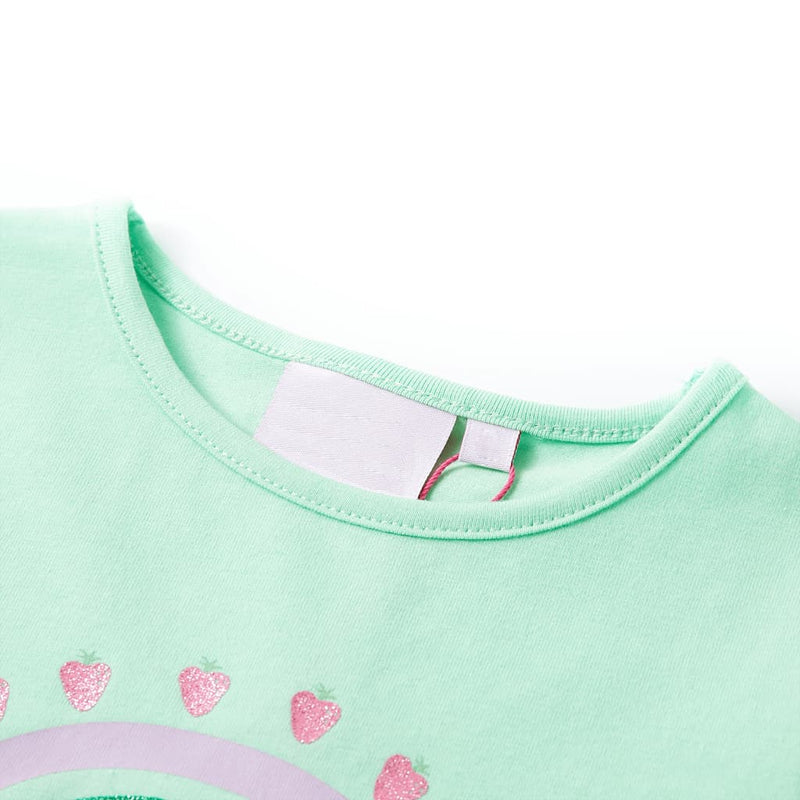 Afbeelding laden in galerijviewer, Vidaxl kindershirt 140 felgroen
