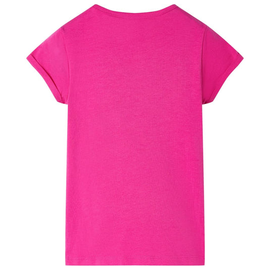Vidaxl kindershirt 128 donkerroze