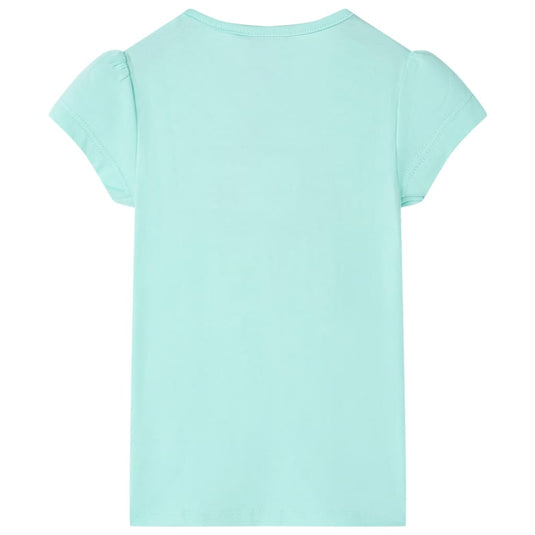 VidaXL Kindershirt 92 lichtzeeblauw