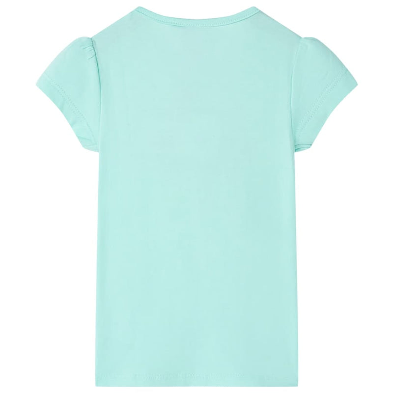 Afbeelding laden in galerijviewer, VidaXL Kindershirt 92 lichtzeeblauw
