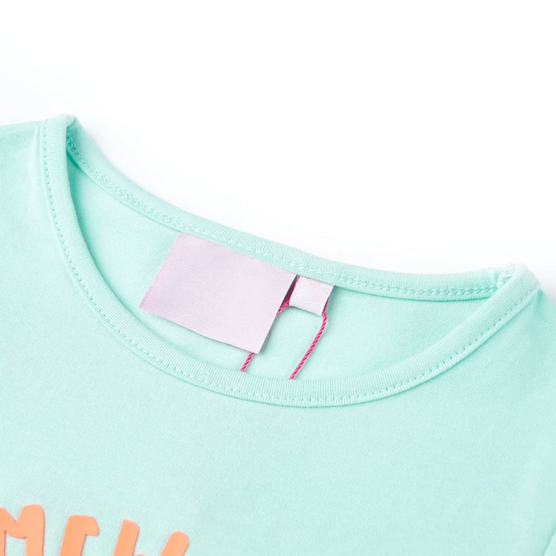 Afbeelding laden in galerijviewer, VidaXL Kindershirt 128 lichtzeeblauw
