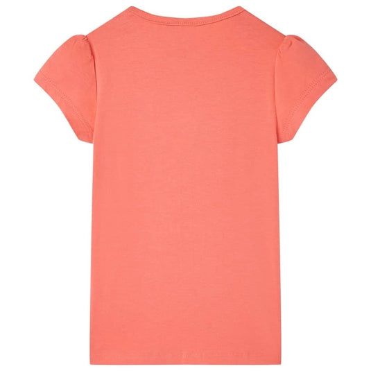 VidaXL Kindershirt 104 koraalkleurig