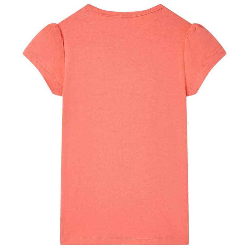 Afbeelding laden in galerijviewer, VidaXL Kindershirt 104 koraalkleurig
